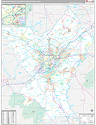 Birmingham-Hoover Wall Map Premium Style